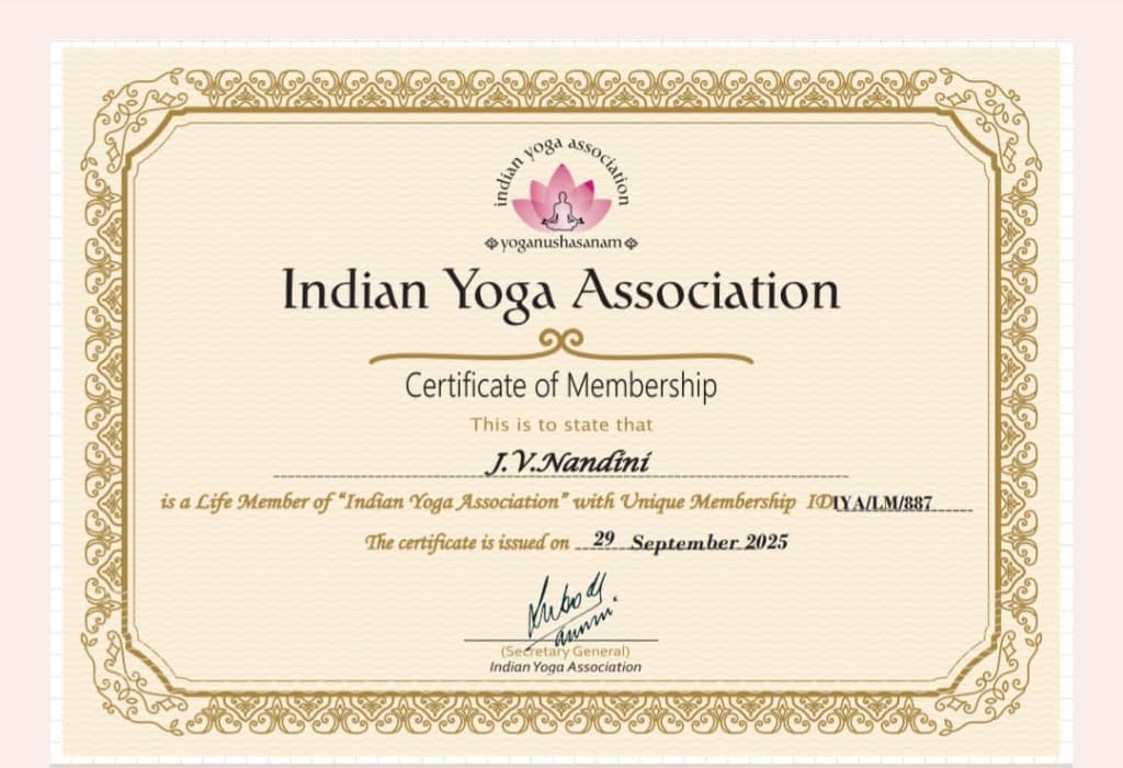 IYA Certificate